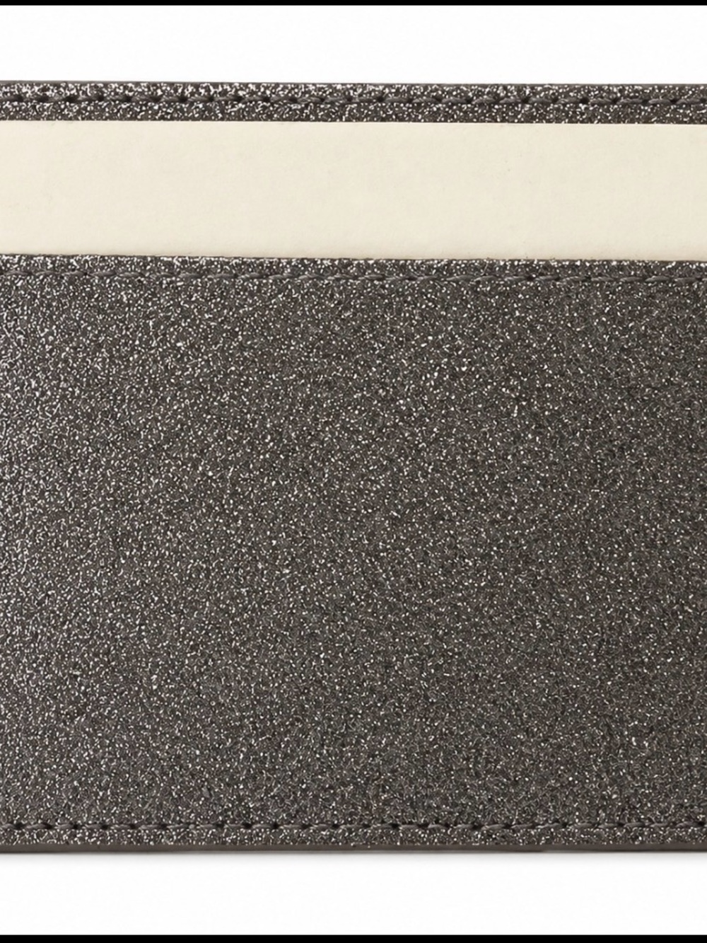 Kate Spade New York Metallic Card Holder – Gunmetal Glitter | NWT in Gift Box - Picture 2 of 5